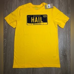 NWT Nike Air Jordan Michigan Wolverines Yellow Dri Fit DM2083-728 Men Size SMALL